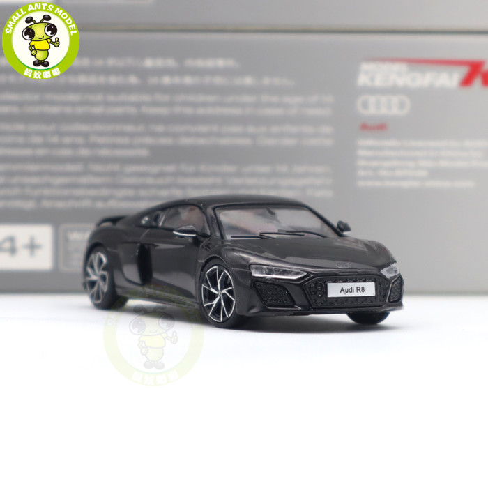 1/64 KENGFAI Audi R8 2021 Spyder And Coupe Performance Diecast Model Toys Car Boys Girls Gifts