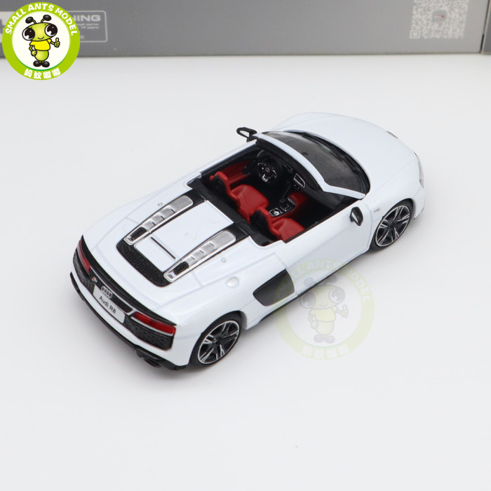 1/64 KENGFAI Audi R8 2021 Spyder And Coupe Performance Diecast Model Toys Car Boys Girls Gifts