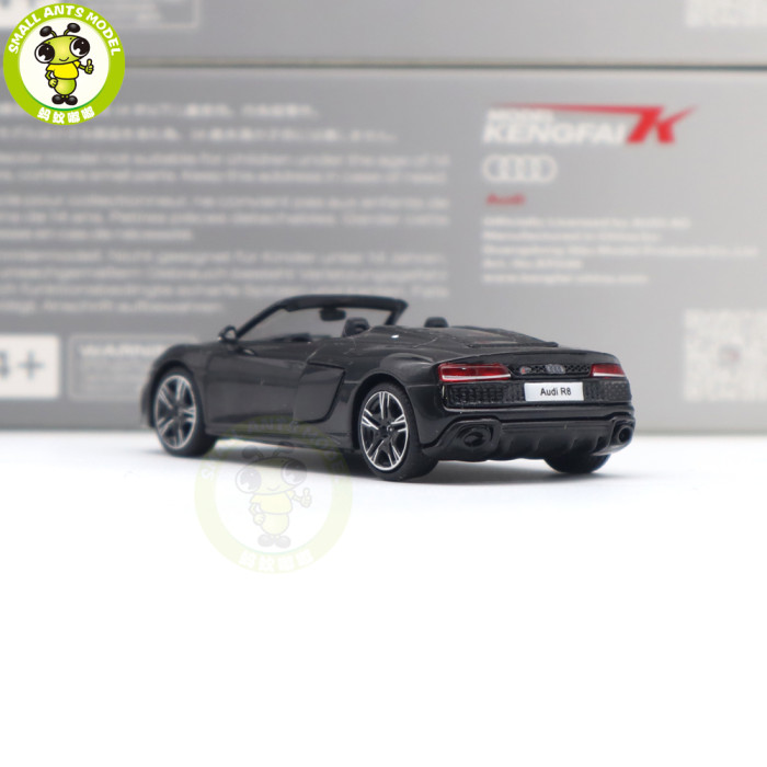 1/64 KENGFAI Audi R8 2021 Spyder And Coupe Performance Diecast Model Toys Car Boys Girls Gifts