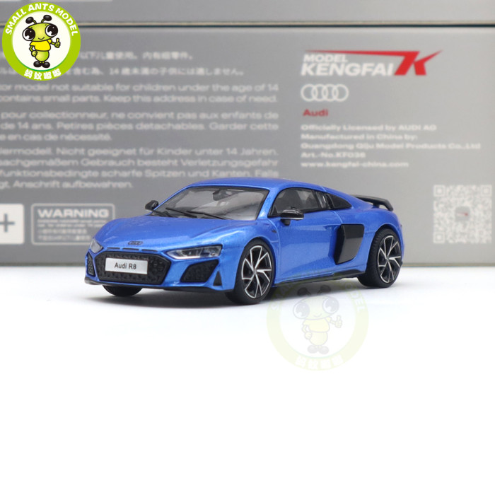1/64 KENGFAI Audi R8 2021 Spyder And Coupe Performance Diecast Model Toys Car Boys Girls Gifts