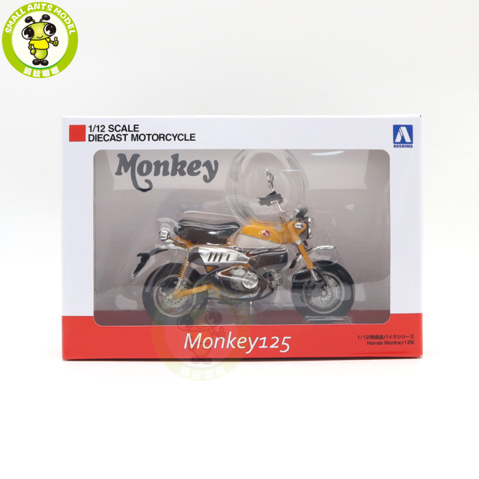 1/12 LCD AOSHIMA Honda Monkey 125 Diecast Model Motorcycle Car Toys Gifts