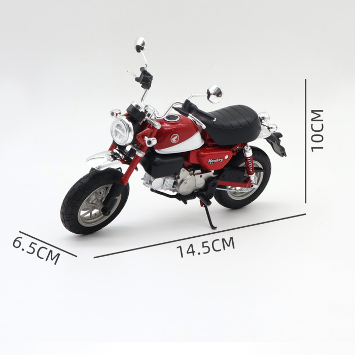 1/12 LCD AOSHIMA Honda Monkey 125 Diecast Model Motorcycle Car Toys Gifts