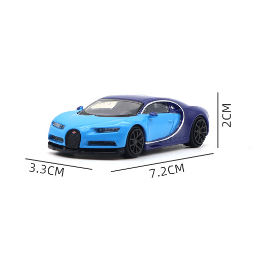 1/64 JKM Bugatti Chiron Diecast Model Toys Supercar Car Boys Girls Gifts
