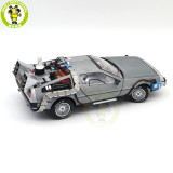 1/18 Hot Wheels Back To Future Time Machine With Mr.Fusion Diecast Model Toy Car Gifts