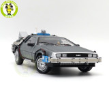 1/18 Hot Wheels Back To Future Time Machine With Mr.Fusion Diecast Model Toy Car Gifts