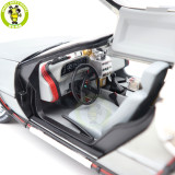 1/18 Hot Wheels Back To Future Time Machine With Mr.Fusion Diecast Model Toy Car Gifts