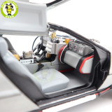 1/18 Hot Wheels Back To Future Time Machine With Mr.Fusion Diecast Model Toy Car Gifts