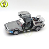 1/18 Hot Wheels Back To Future Time Machine With Mr.Fusion Diecast Model Toy Car Gifts
