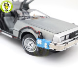 1/18 Hot Wheels Back To Future Time Machine With Mr.Fusion Diecast Model Toy Car Gifts