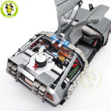 1/18 Hot Wheels Back To Future Time Machine With Mr.Fusion Diecast Model Toy Car Gifts