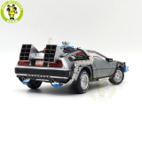 1/18 Hot Wheels Back To Future Time Machine With Mr.Fusion Diecast Model Toy Car Gifts