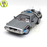 1/18 Hot Wheels Back To Future Time Machine With Mr.Fusion Diecast Model Toy Car Gifts