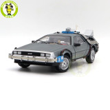 1/18 Hot Wheels Back To Future Time Machine With Mr.Fusion Diecast Model Toy Car Gifts