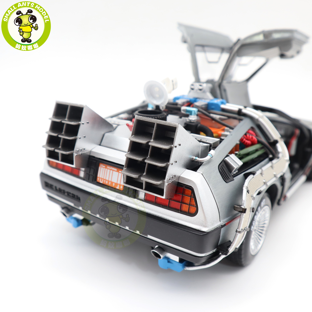 Hot Wheels Elite Back To The Future Time Machine Die-Cast Car - 1:18 Scale With Mr. Fusion