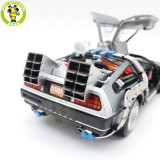 1/18 Hot Wheels Back To Future Time Machine With Mr.Fusion Diecast Model Toy Car Gifts