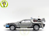 1/18 Hot Wheels Back To Future Time Machine With Mr.Fusion Diecast Model Toy Car Gifts