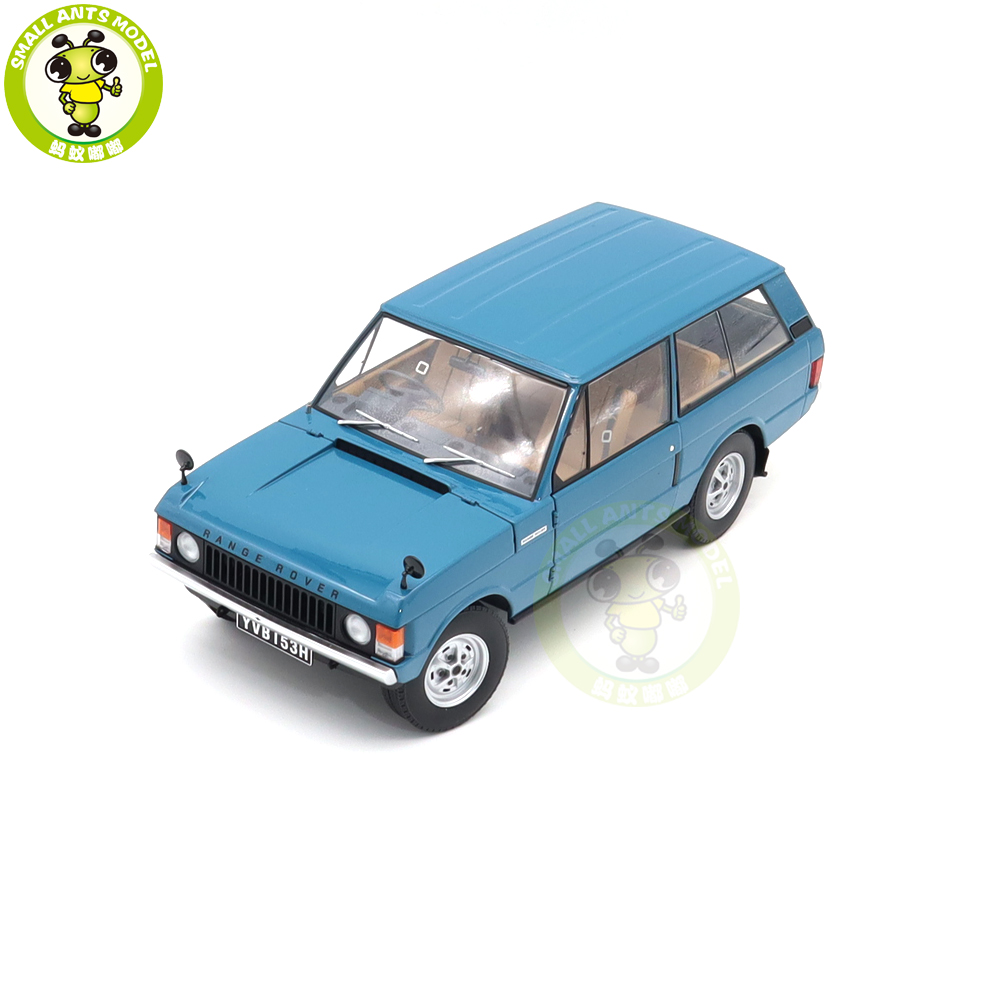 Modèle Réduit 1/18 Land Rover Range Rover (1970 1ère Génération) - Almost Real - Bleu Et Blanc - Neuf