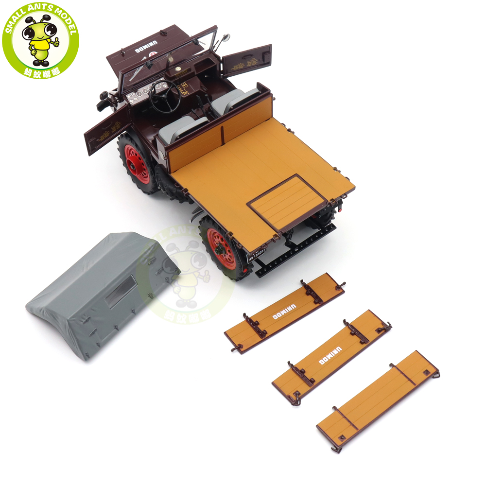 ミニカー Schuco 1/18 Mercedes-Benz Unimog U401 1/18 Schuco Benz Unimog U401 Mit Softtop Truck Pickup Diecast