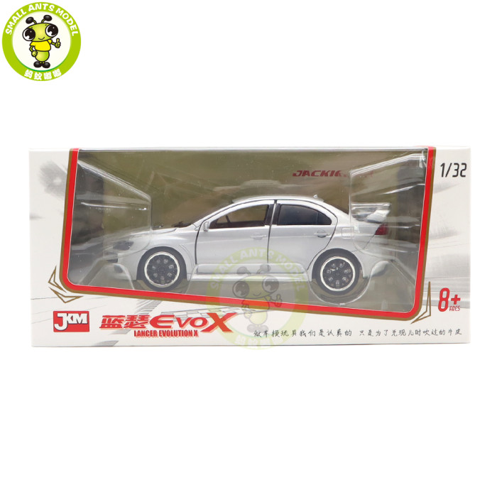 1/32 JACKIEKIM Mitsubishi Lancer EVO X 10 BBS RHD Diecast Model CAR Toys for kids Boy girl Gifts