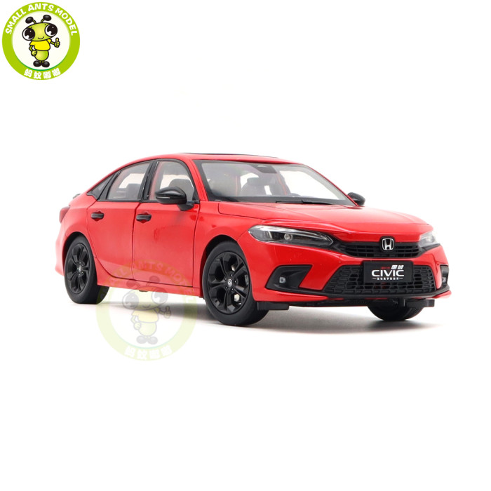 1/18 Honda CIVIC 2022 11th Generation Diecast Metal Car Model Toys Boys Girls Gifts