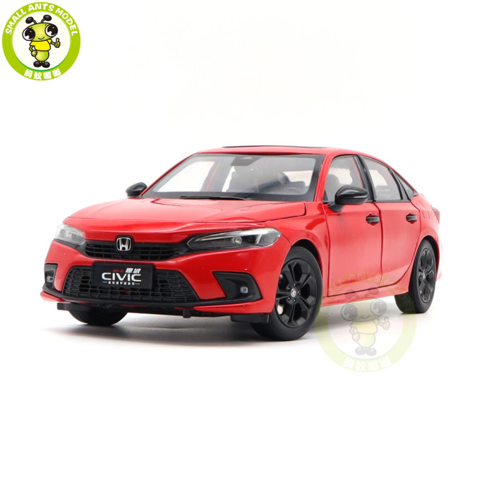 1/18 Honda CIVIC 2022 11th Generation Diecast Metal Car Model Toys Boys Girls Gifts