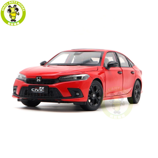 1/18 Honda CIVIC 2022 11th Generation Diecast Metal Car Model Toys Boys Girls Gifts