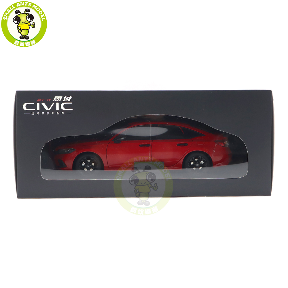 1/18 Honda CIVIC 2022 11th Generation Diecast Metal Car Model Toys