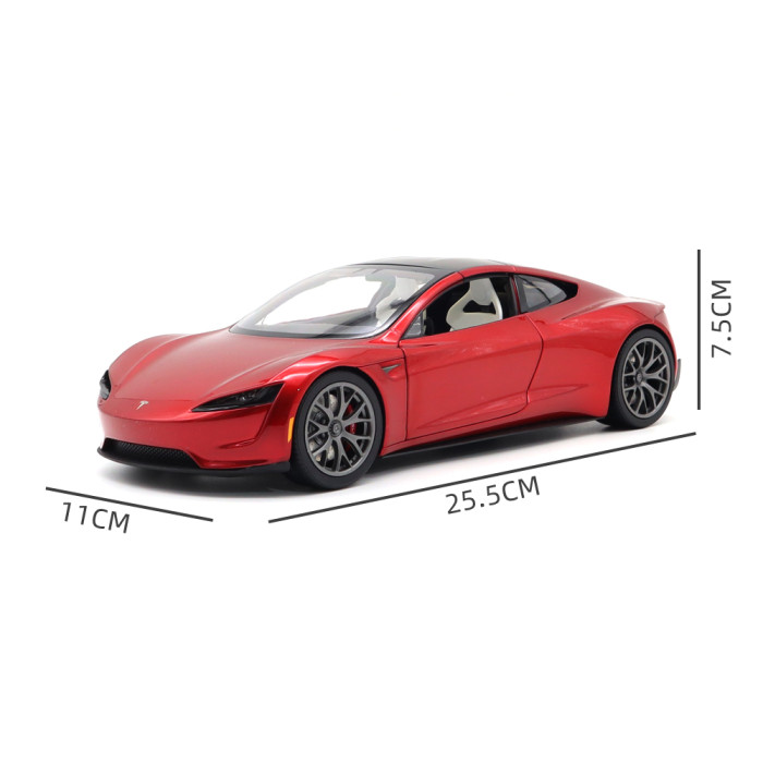 1/18 Tesla Roadster Diecast Model Toys Car Boys Girls Gifts