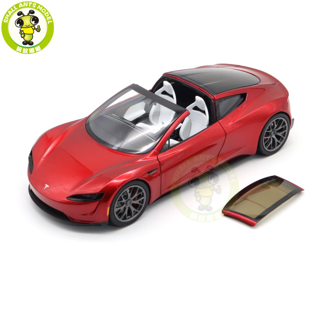 1/18 Tesla Roadster Diecast Model Toys Car Boys Girls Gifts