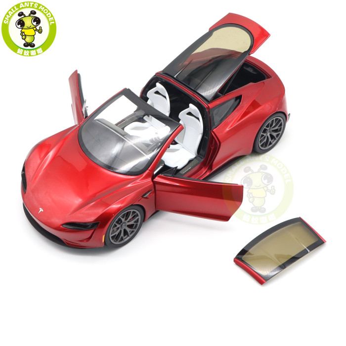 1/18 Tesla Roadster Diecast Model Toys Car Boys Girls Gifts