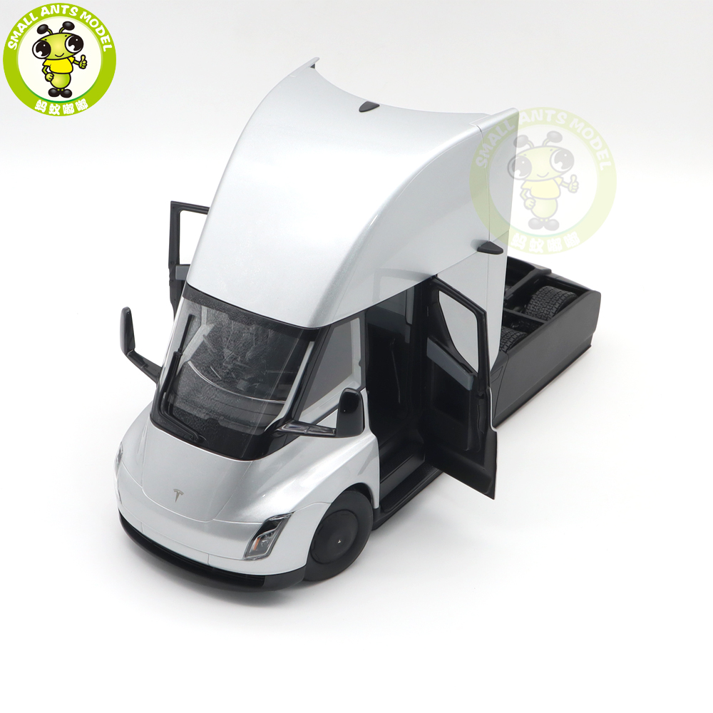 テスラ ミニカー Tesla Semi テスラセミ1:24 1/24 Tesla Semi Truck Diecast Model with Sound, Light, and Opening