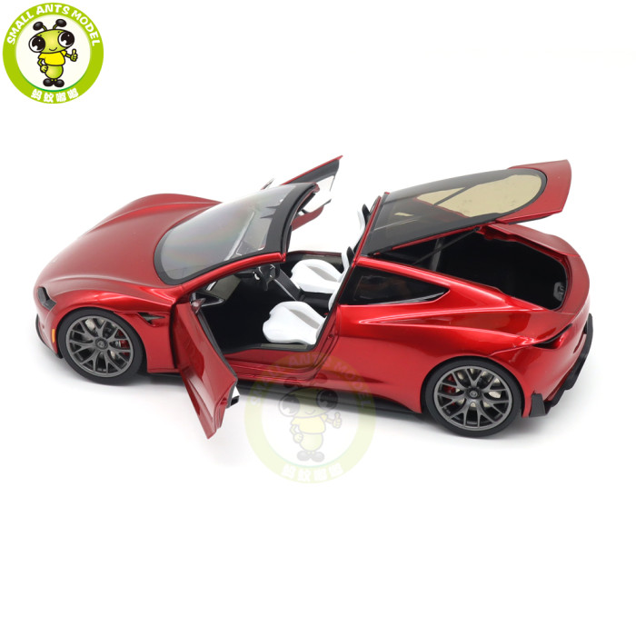 1/18 Tesla Roadster Diecast Model Toys Car Boys Girls Gifts