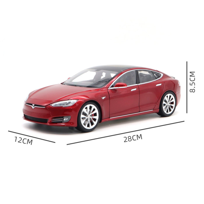1/18 Tesla Model S P110D Diecast Model Toys Car Boys Girls Gifts