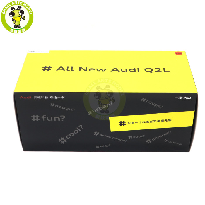 1/18 ALL NEW Audi Q2 Q2L SUV Diecast Metal Car SUV Model Toys for Girl Kids Boy Gift Collection Orange