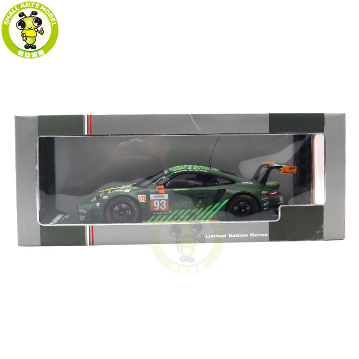 1/18 IXO Porsche 911 RSR Racing Car Diecast Model Toys Car Boys Girls Gifts