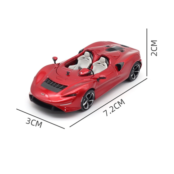 1/64 LCD Mclaren ELVA Open Top Racing Car Diecast Model Toy Cars Gifts For Friends
