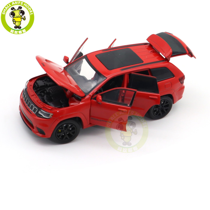1/32 JKM Jeep Grand Cherokee Trackhawk Diecast Model Car Toys Kids Sound Gifts