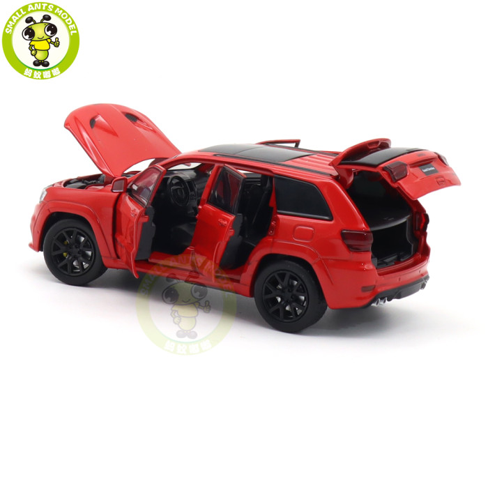 1/32 JKM Jeep Grand Cherokee Trackhawk Diecast Model Car Toys Kids Sound Gifts