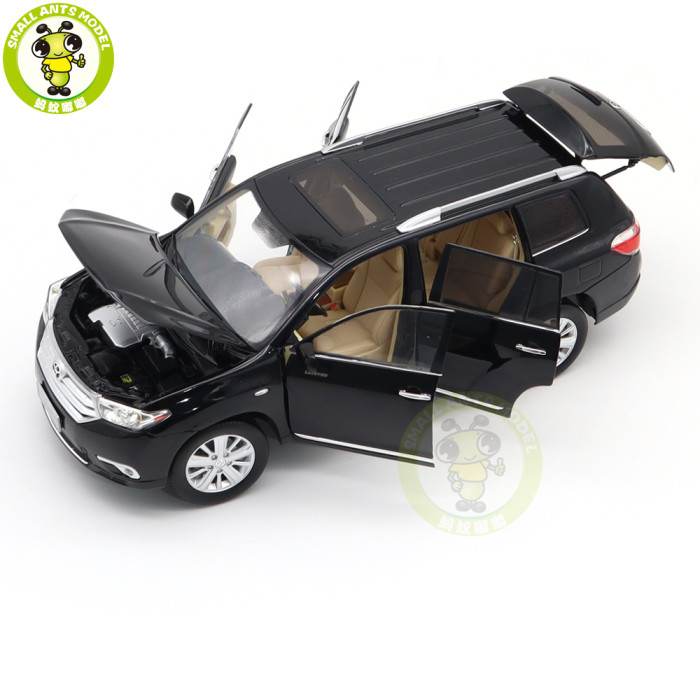 1/18 Toyota Highlander 2012 Diecast Model Toys Suv Car Boys Girls Gifts