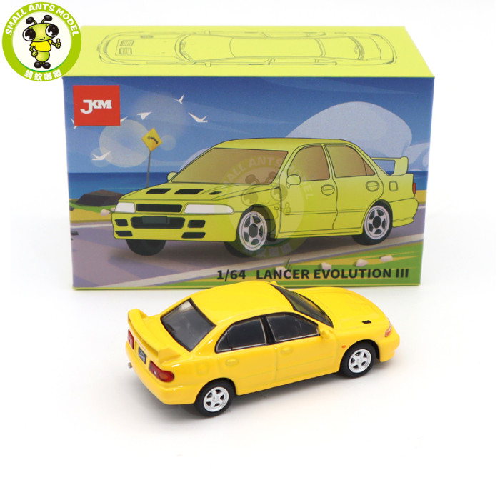 1/64 JKM Mitsubishi Lancer Evolution EVO 3 III Diecast Model Toy Cars Boys Girls Gifts