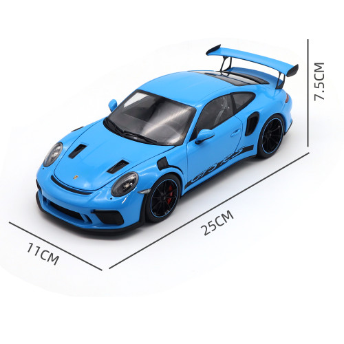 1/18 Porsche 911 GT3 RS Racing Car Welly GTAutos Diecast Model Toys Car Boys Girls Gifts