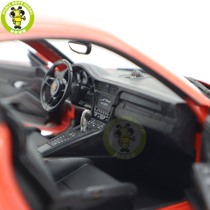 1/18 Porsche 911 GT3 RS Racing Car Welly GTAutos Diecast Model Toys Car Boys Girls Gifts