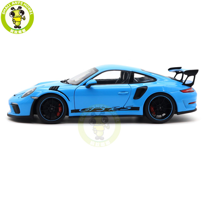1/18 Porsche 911 GT3 RS Racing Car Welly GTAutos Diecast Model Toys Car Boys Girls Gifts
