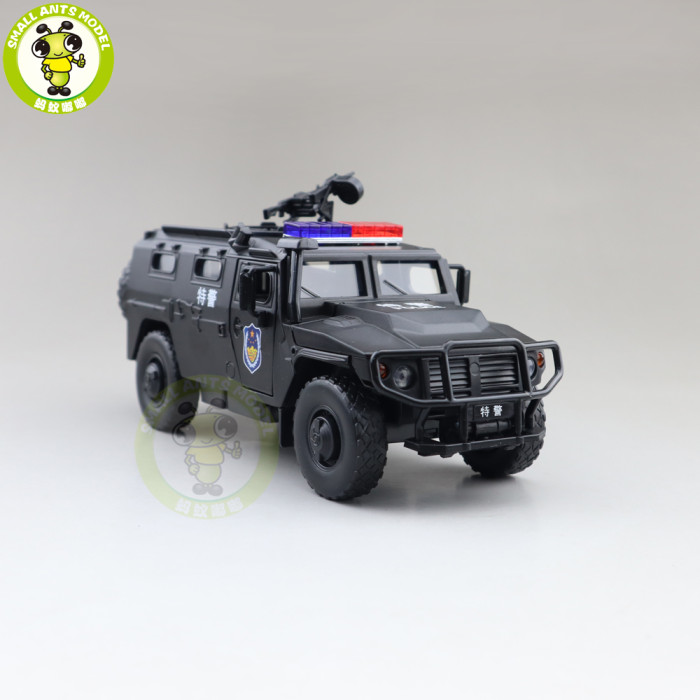 1/32 JKM Russia SPM-2 Tiger M Armored vehicle Military Army Diecast Model Toys for kids children Sound Lighting gifts