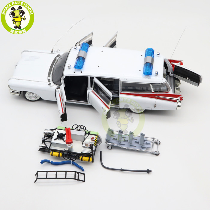 1/18 Hot Wheels ELITE Cadillac GHOSTBUSTERS ECTO-1 Diecast Model Toys Car Adult Collectibles Boys Girls Gifts