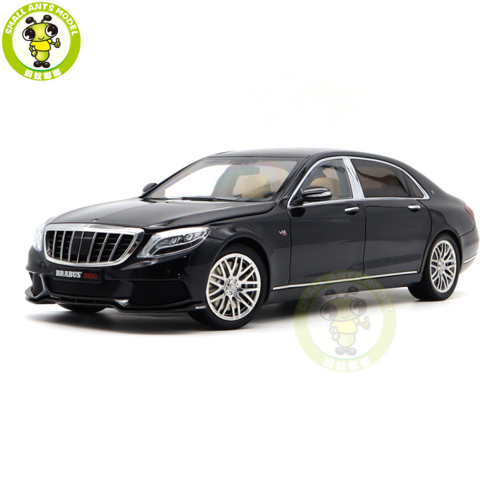 1/18 Brabus 900 Benz Maybach S CLASS Almost Real 860102 Obsidian Black Diecast Model Car Gifts For Friends Father