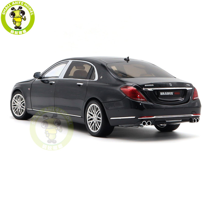 1/18 Brabus 900 Benz Maybach S CLASS Almost Real 860102 Obsidian Black Diecast Model Car Gifts For Friends Father