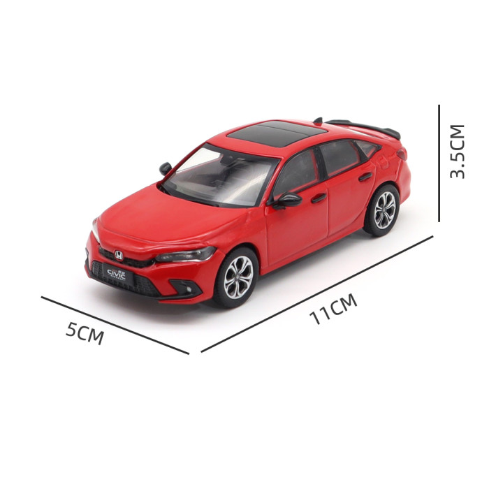 1/43 Honda CIVIC 2022 11th Generation Diecast Metal Car Model Toys Boys Girls Gifts