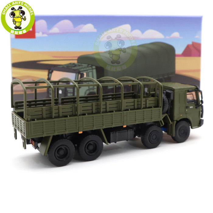 1/64 JKM Sinotruk HOWO JN2300 Military Vehicle Transport Truck Diecast Model Toy Cars Boys Girls Gifts