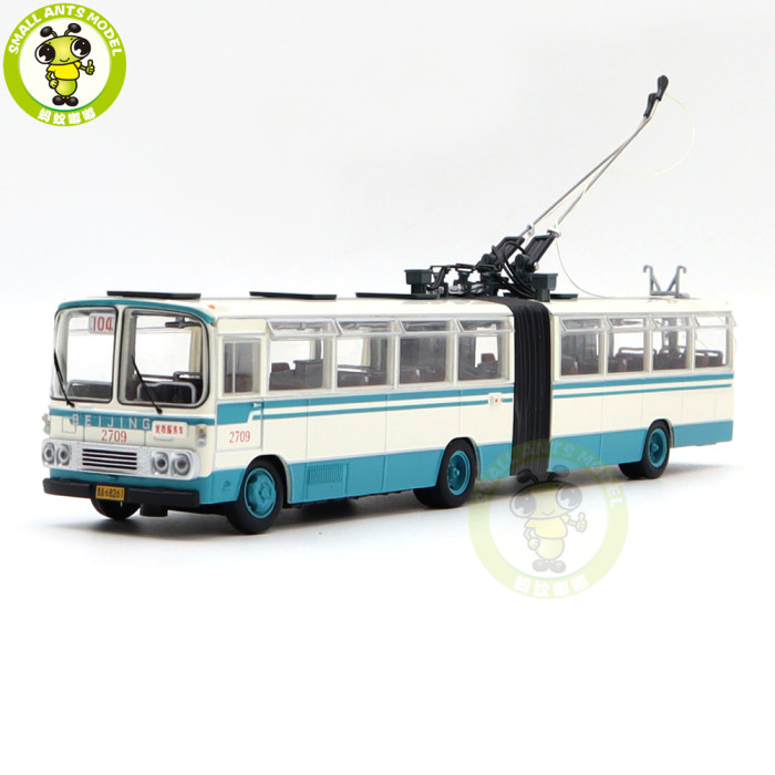 1/64 BEIJING BD562 Articulated Bus Trolleybus Diecast Model Toys Car Boys Girls Gifts